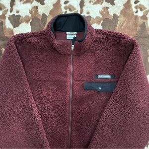 Columbia Men's Maroon Fleece Jacket